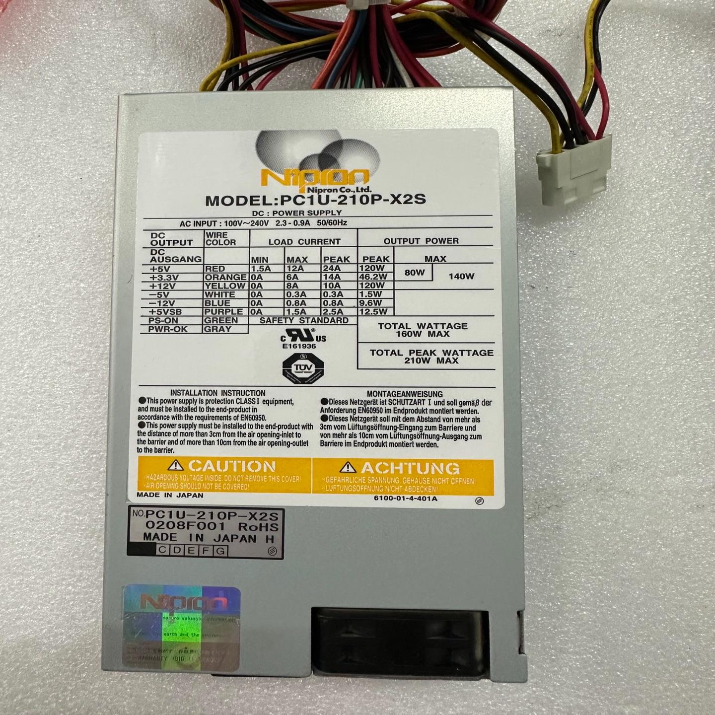 Nipron工控机电源PC1U-210P-X2S