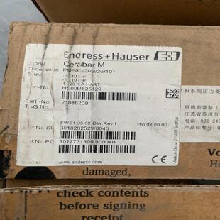 全新Endress+Hauser品牌，型号PMP51-AA2