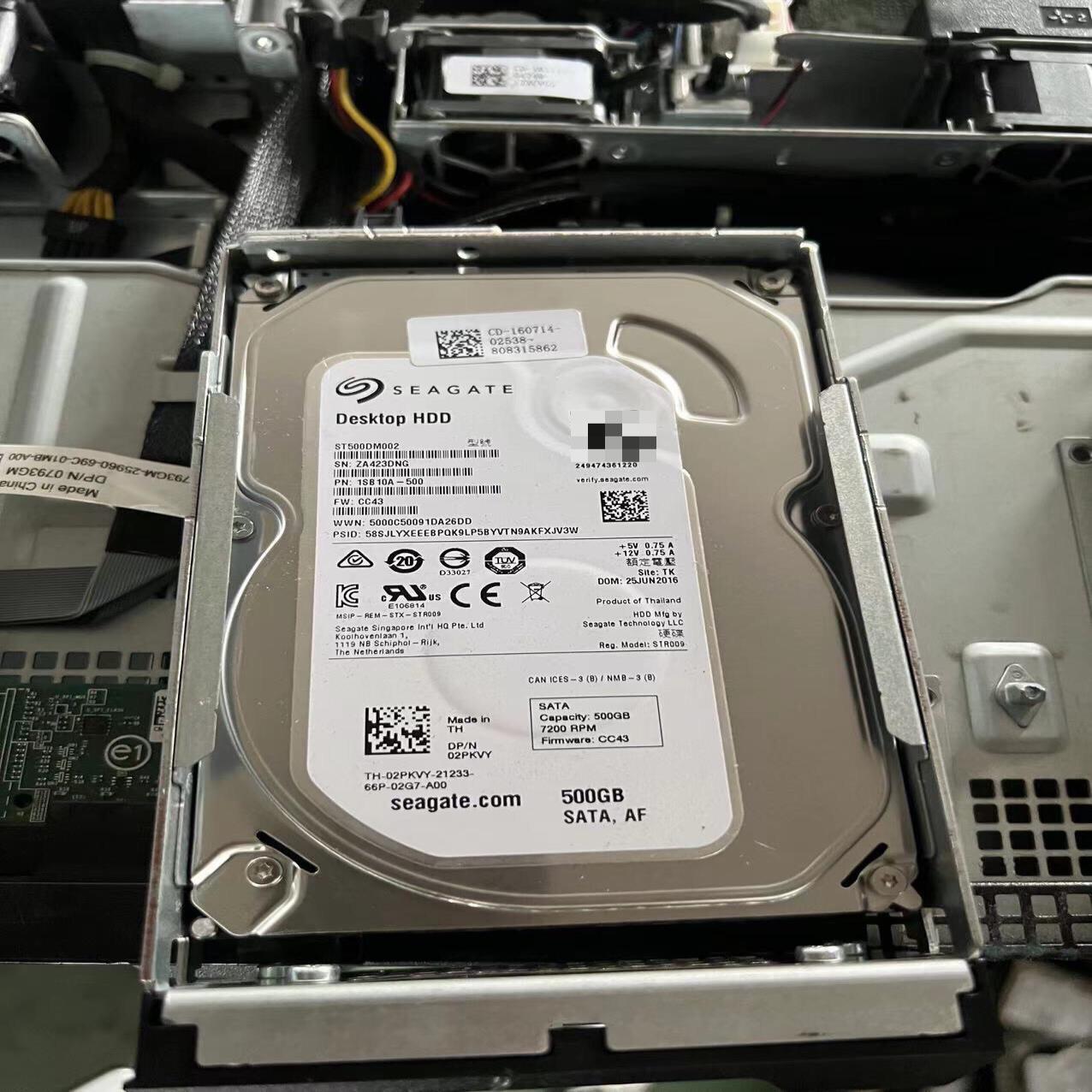 （设备配件）dell 500g SATA 3.5寸 ST500DM002