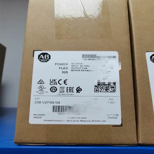25B-V2P5N104 交流变频器0.4 kW 全新AB现