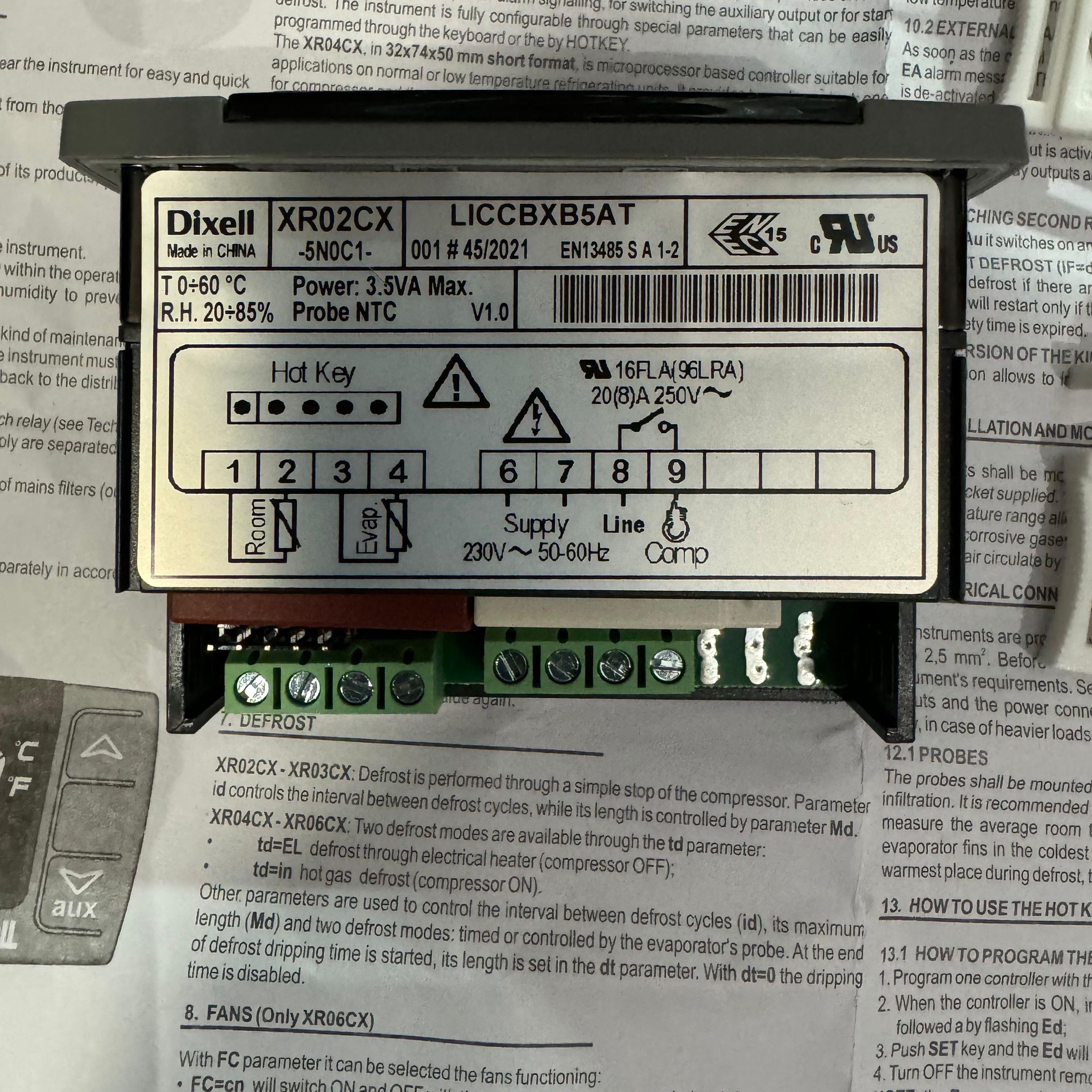 小精灵温控器XR02CX双探头 XR02CX-5R0C1议价