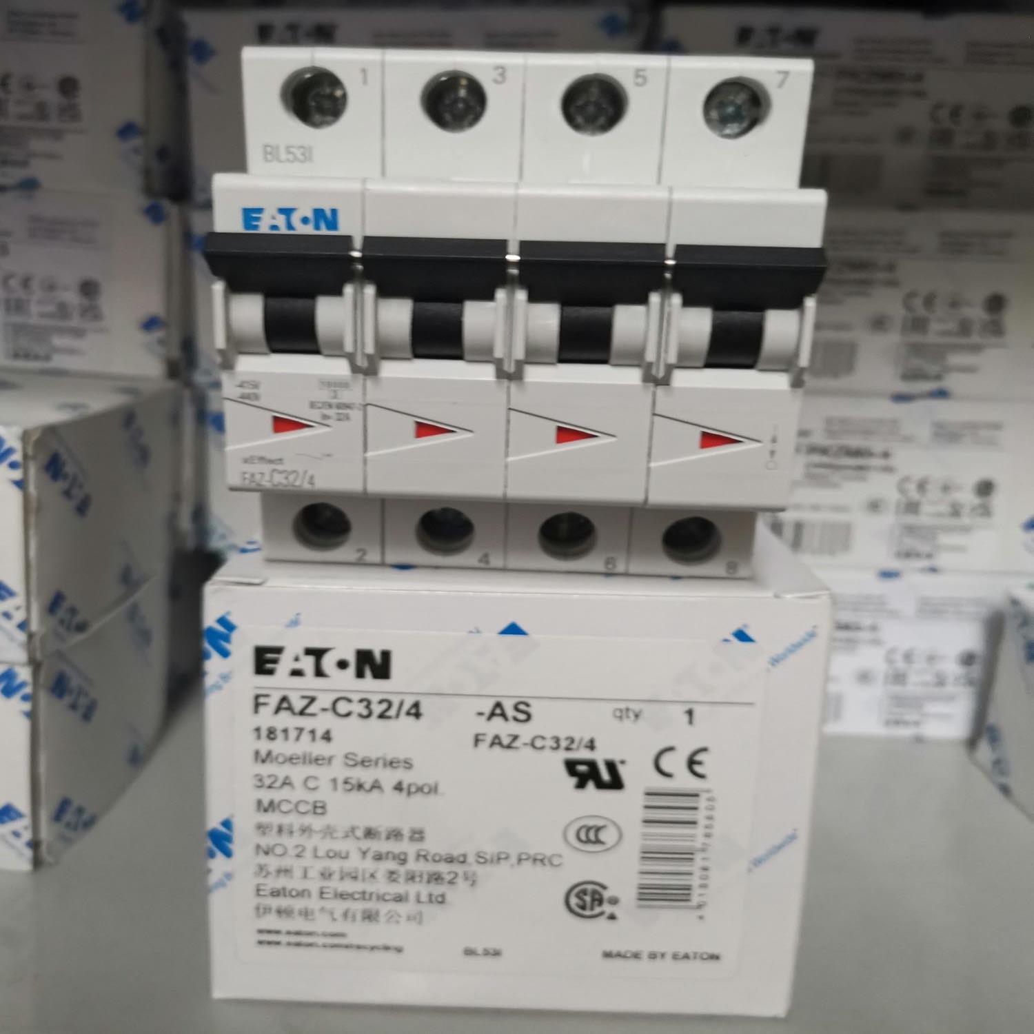 EATON MOELLER微断FAZ-C32/4 C曲线4P32A