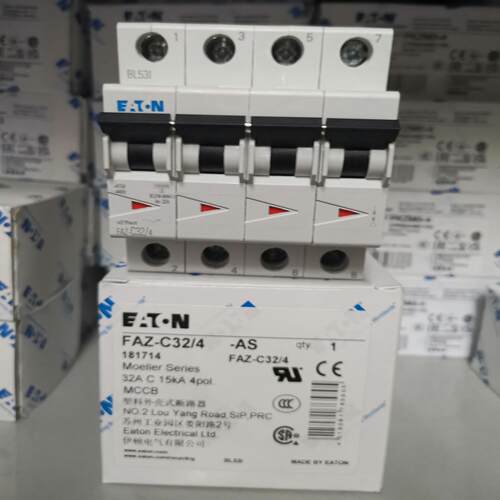 EATON MOELLER微断FAZ-C32/4 C曲线4P32A
