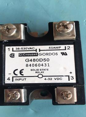 [德峰]G480D50,固态继电器，功能完好，成品见图。