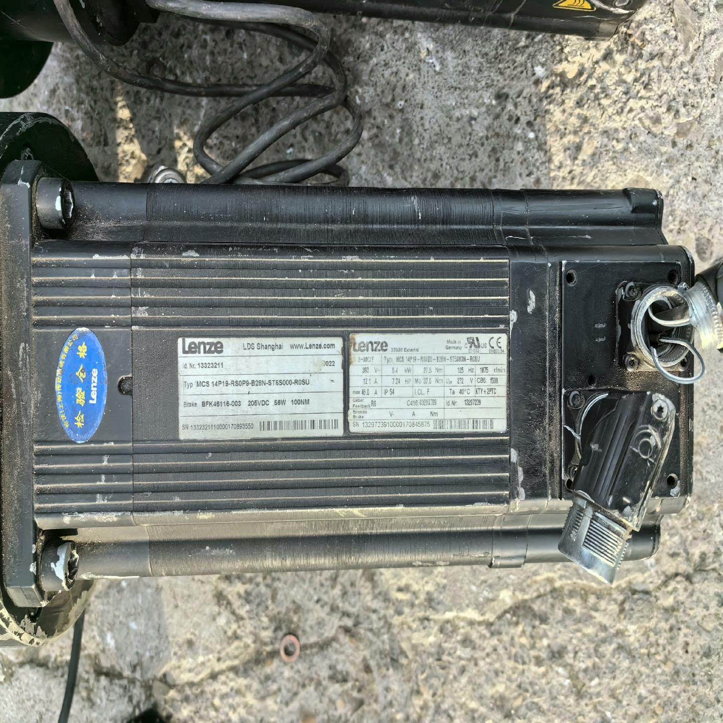 （设备配件）轮茨 Lenze 变桨电机  MCS14P19-RS0P9-