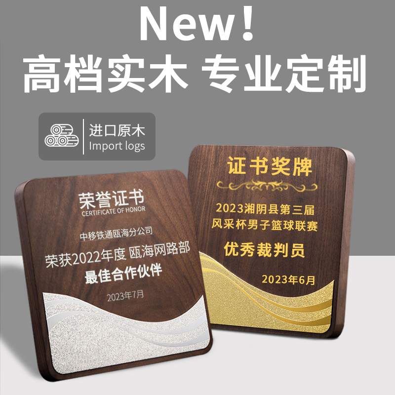 荣誉奖牌证书框实木相框