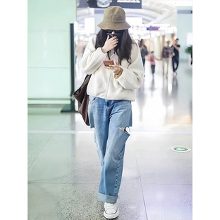 魔西女王韩国秋冬款慵懒休闲时尚翻领羊羔毛加厚短款夹克棉衣外套