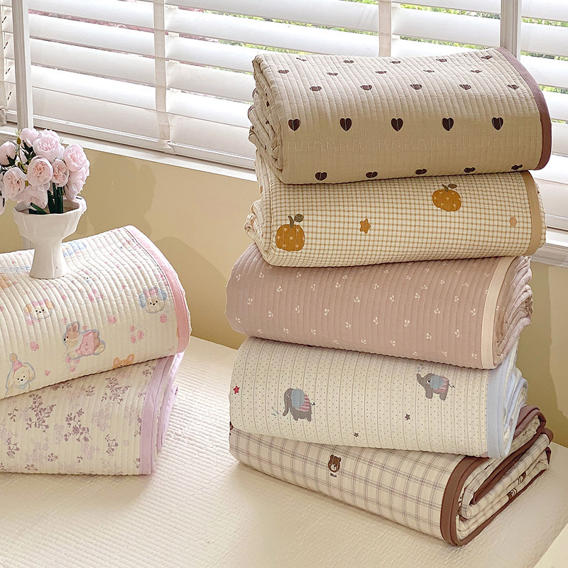 A类纯棉床盖单件四季通用新款全棉儿童榻榻米夹棉厚床单人三件套,床上用品,床单,淘宝优惠券,粉丝福利购,淘宝优惠卷