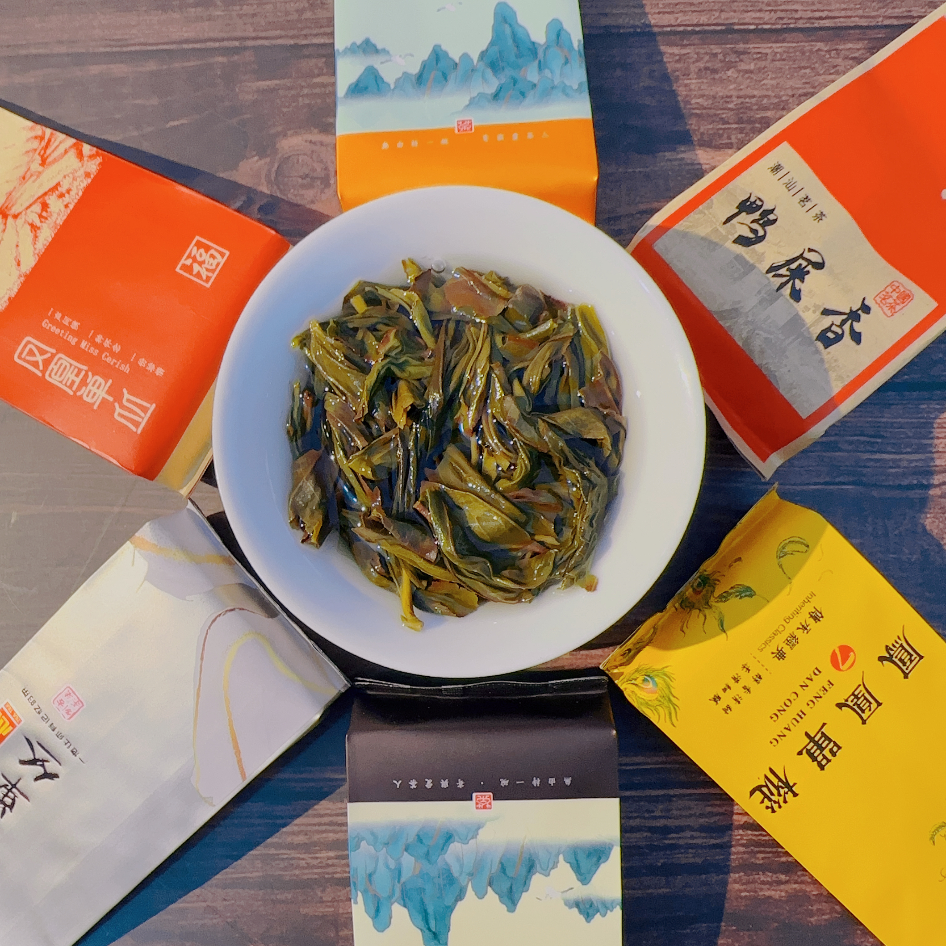6种特级高山凤凰单枞茶乌龙茶鸭屎香蜜兰香多口味组合试喝品鉴装