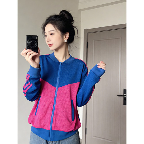 时尚chic高级感拼接防晒上衣女