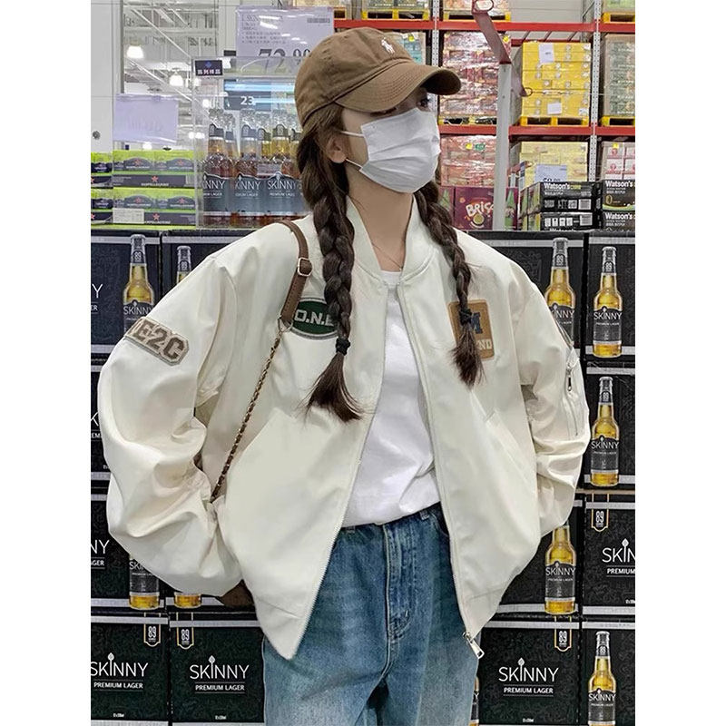 美式短款棒球服外套女春季新款2026爆款夹克小个子高级感休闲风衣