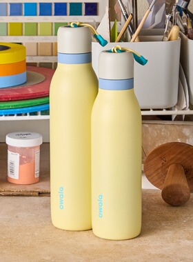 owala twist 24OZ水杯不锈钢保温杯大容量撞色运动水杯车载杯