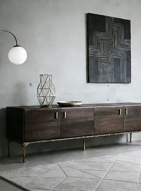 艺术符号/北欧表情Root Branch原装进口/YUZU金属橡木电视柜大号T