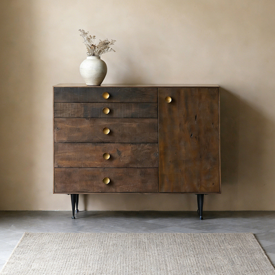 艺术符号北欧表情德瓦边柜高脚