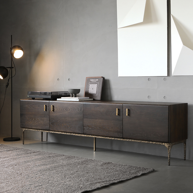 艺术符号/北欧表情Root Branch原装进口/YUZU金属橡木电视柜大号T