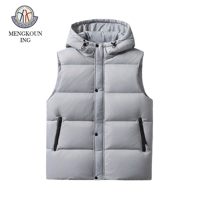 蒙口宁羽绒马甲男短款连帽秋冬新款户外背心马夹休闲品牌保暖外套