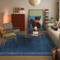 RUG original design retro bag, House carpet, light luxury high-end blue Chinese-style sofa, no-rinse floor mat thumbnail 2
