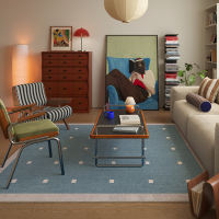 RUG original design retro bag, House carpet, light luxury high-end blue Chinese-style sofa, no-rinse floor mat thumbnail 3
