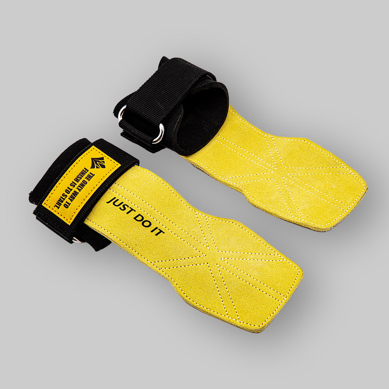 thumbnail for Ml Fitness Support Belt Deadlift Wrist Support for Men and Women Grip Belt Leather Palm Protector Gloves Pull-Up Auxiliary Wristband
