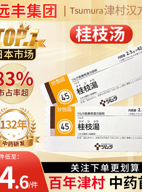 日本津村汉方桂枝汤中成药预防风寒感冒咳嗽发热发烧头痛缓解孕吐