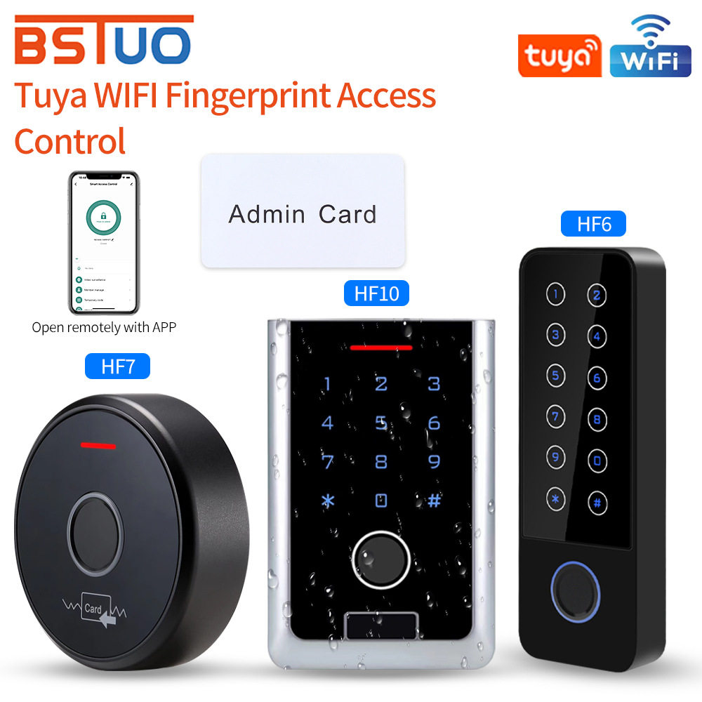 锌合金室外防水涂鸦WIFI智能门禁机手机APP tuya 远程开门门锁