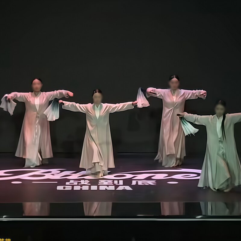 舞优伶《水龙吟》古典舞舞蹈专业定制女子群舞民族民间演出服装