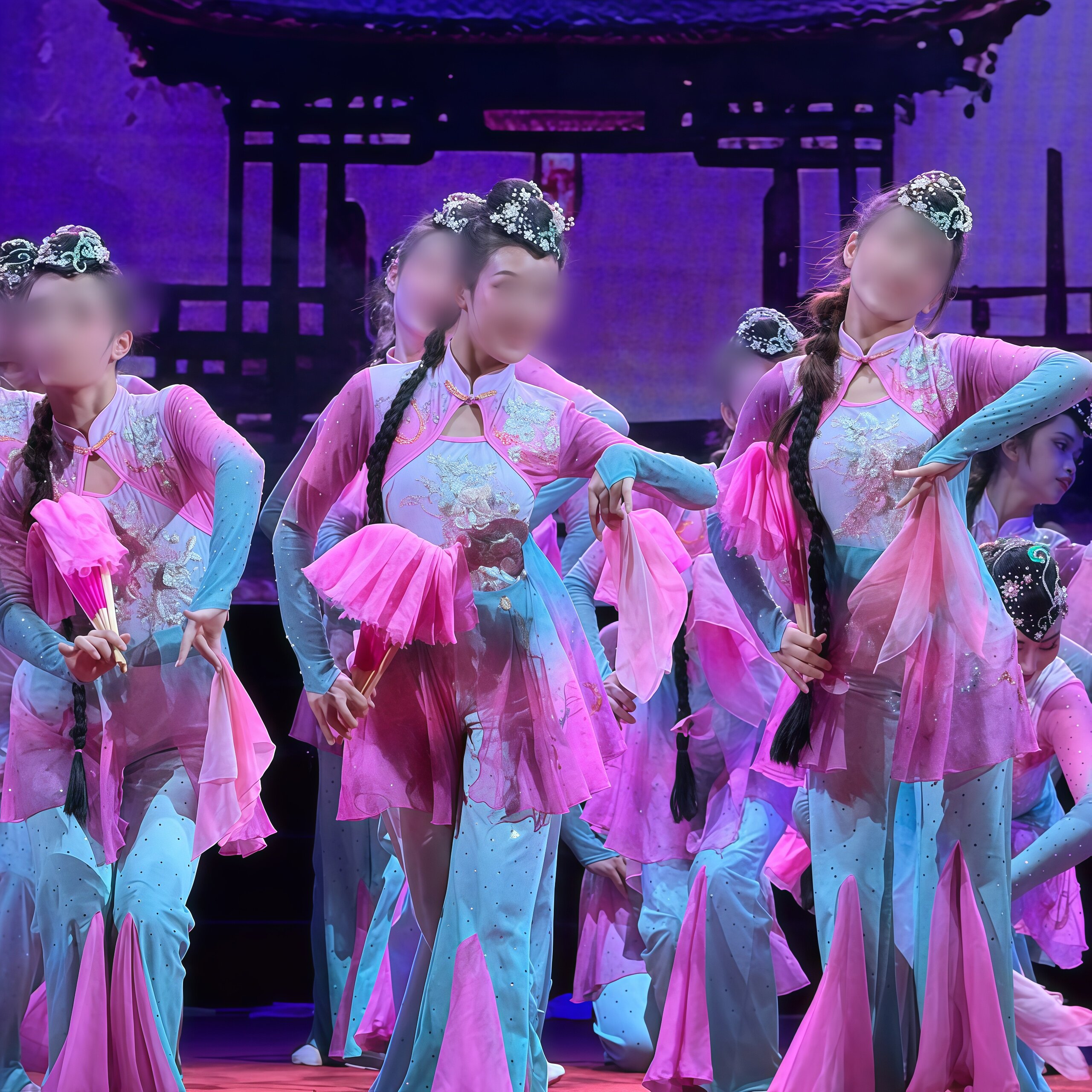 舞优伶花灯歌舞《花海赴春》荣获第十七届云南省新剧节目展演服装
