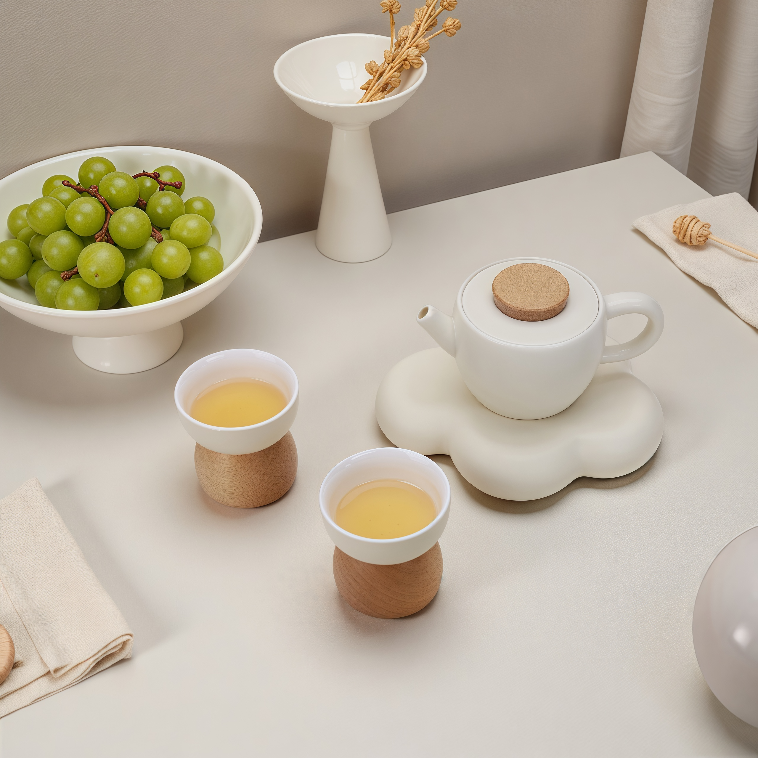 Oakliving奶油风陶瓷茶具礼盒