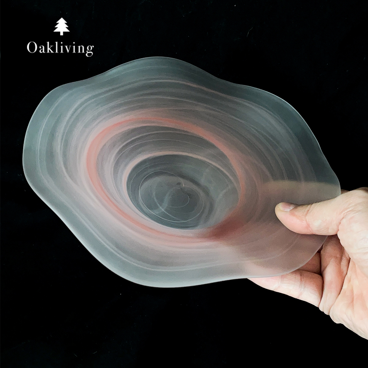 oakliving云雾雾面沙拉碗玻璃盘