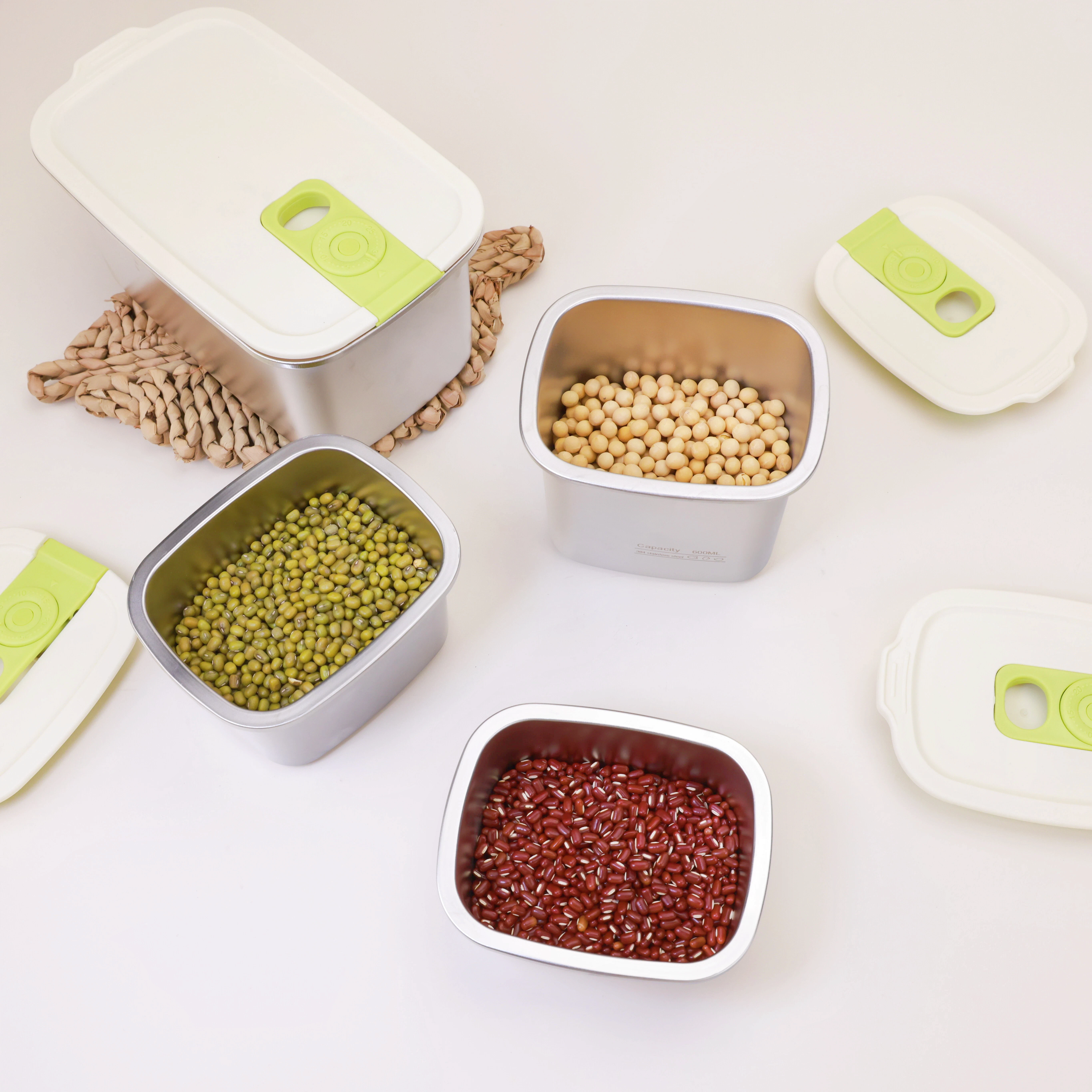 集物纪计日拉扣不锈钢密封防漏盒