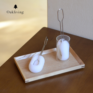 oakliving304不锈钢杯刷洗杯子神器家用厨房刷子洗碗刷丝瓜棉刷