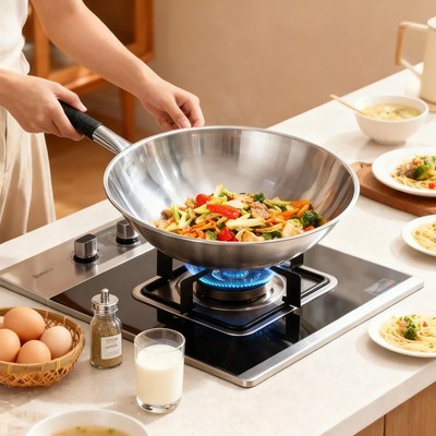 瑞安传家锅铁锅无涂层不粘老式不粘锅炒菜锅煤气灶加厚家用耐