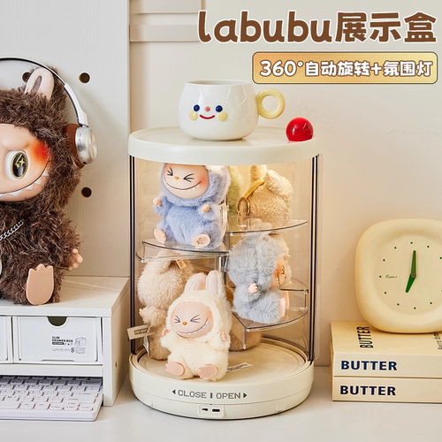 拉布布labubu透明防尘展示架