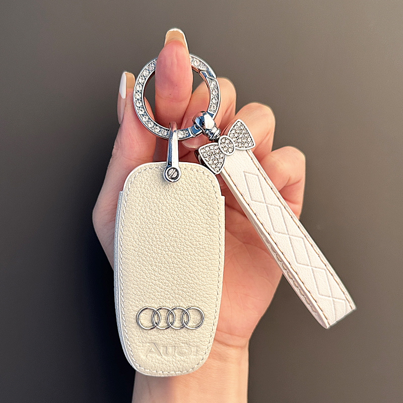 适用18款奥迪a6l车钥匙套a4l壳q5扣q7老款2018/17/16/15/14/13/12