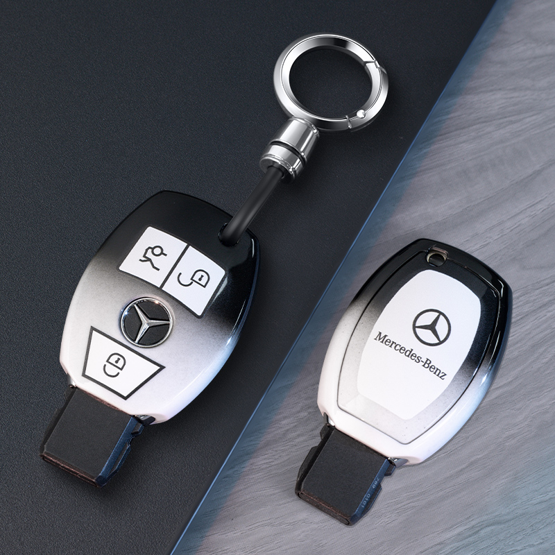 老款奔驰GLK260钥匙套glk300专用GL450壳ML350/ml400锁匙扣包高档