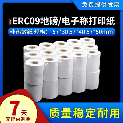 57x40针式打印纸ERC09色带打印纸57x30仪器仪表普通双胶纸噪声仪