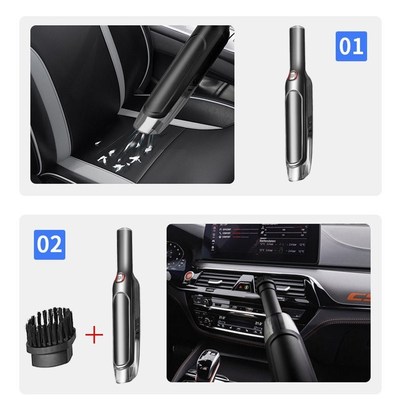 19000Pa Car Vacuum Cleaner 120W Handheld Vacuum Power Cyclon