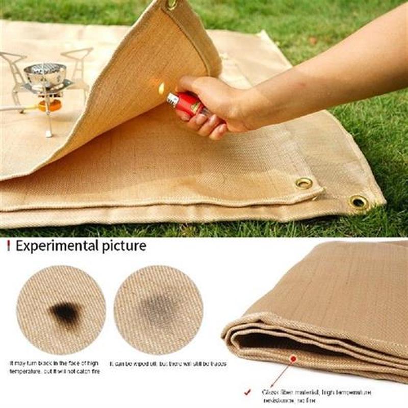 Camping Fireproof Cloth Flame Retardant Insulation Mat