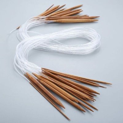 18Pcs/Set Bamboo&Plastic Circular Knitting Needle 10