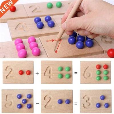 Beech Montessori Counting Learning Toys For Toddlers Math Ed