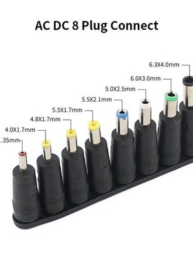8Pcs AC DC Jack Plug Adapter 5.5X 2.1 MM Female Connectors T