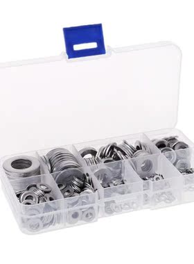 580 Pcs/set 304 Stainless Steel Flat Washers Assortment Set