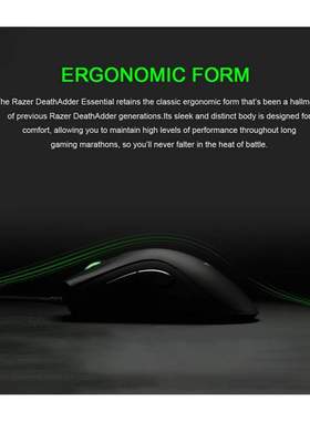 Original Razer DeathAdder Essential Wired Gaming Mouse Mice