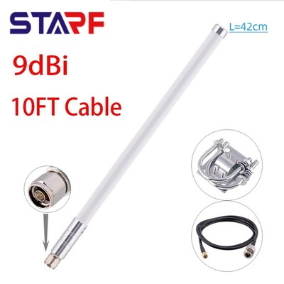 868Mhz Helium Hotspot Miner 9dBi Antenna &10FT Cable