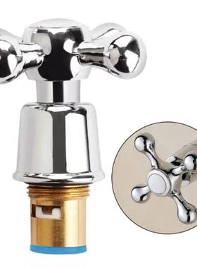 1Set Copper Cross Handle for Bath Sink Faucet Handle Replace