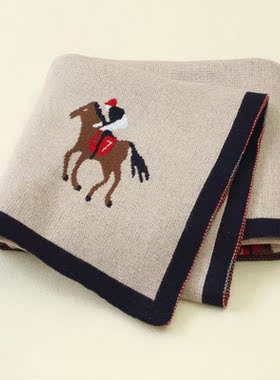 Baby Blankets Knitted Newborn Cute Cartoon Soft Warm Swaddle