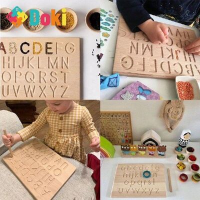 Montessori Language  Wooden English Alphabet And