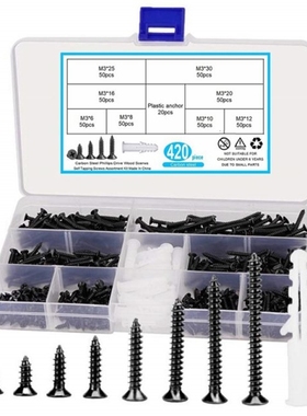 420 Carbon Steel M3 Phillips Countersunk Head Tapping Screws