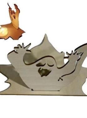 Halloween Tealight Candle Holders Wooden Candle Holder