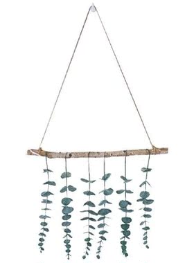 Plastic Eucalyptus Leaves Fake Plants Wall Hanging Decor for